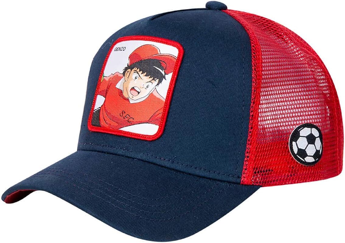 Capslab Captain Tsubasa Men's Trucker Cap Olive and Tom Multicolour