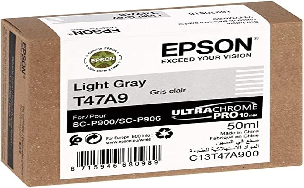 Epson T47A9 Light Gray Singlepack UltraChrome Pro Ink Professional Print
