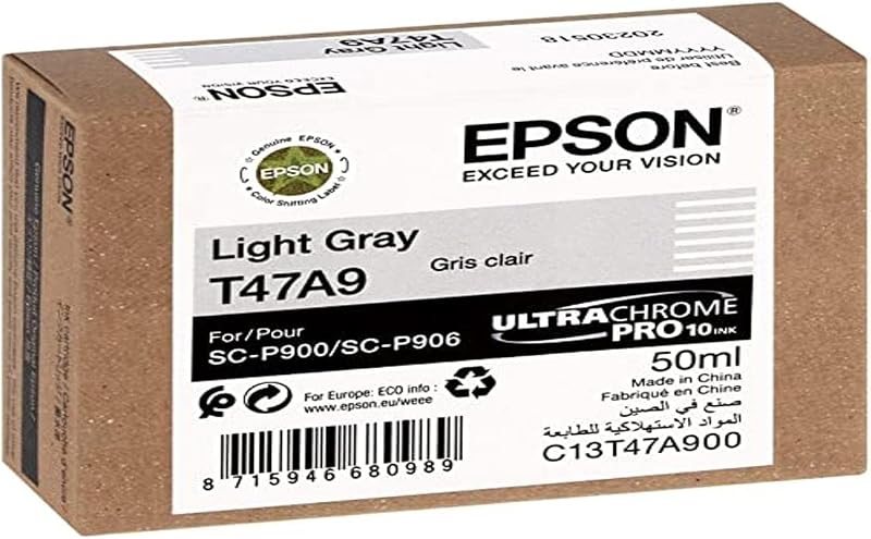 Epson T47A9 Light Gray Singlepack UltraChrome Pro Ink Professional Print