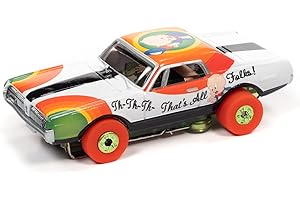 AW AUTO WORLD Auto World Thunderjet R33 Looney Tunes Porky Pig - 1968 Mercury Cougar HO Scale Slot Car