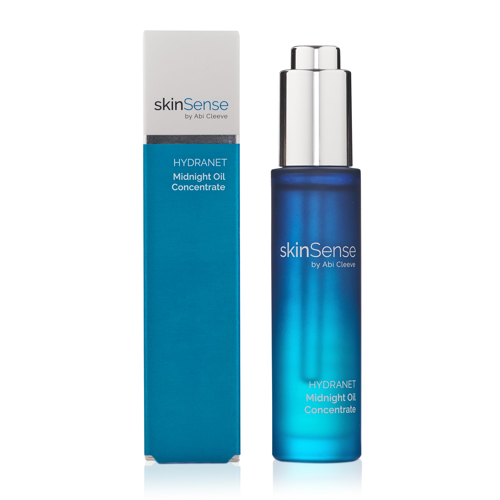SkinSense Hydranet Midnight Oil Concentrate 30ml, Luxury Face Treatment, Aromatherapy, Night Repair Serum, Anti-Ageing Facial Massage Oil, Serum for Women, Relaxing Overnight Treatment