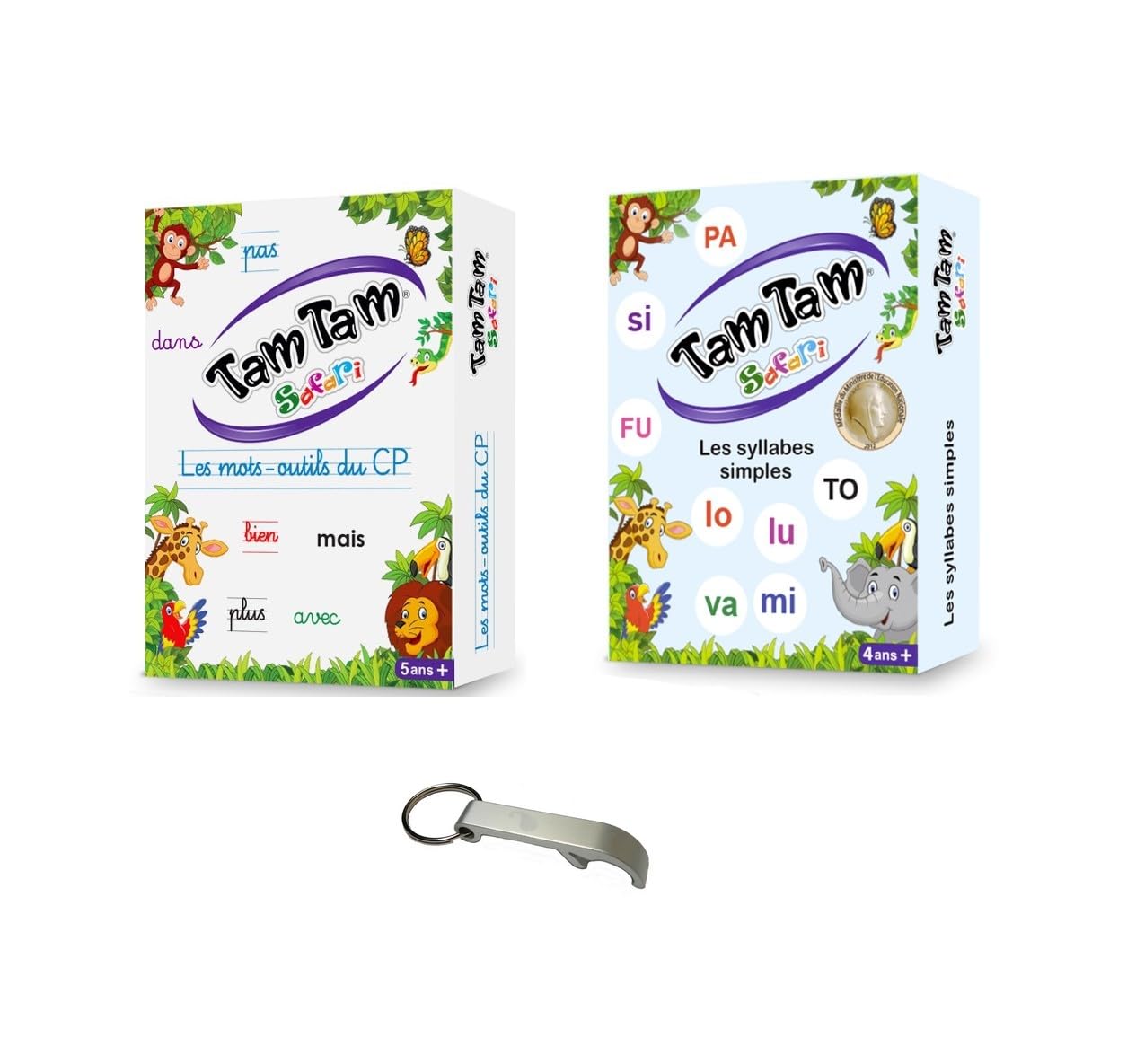 Tam Tam Simple Syllable Set + French Language Tool Words + 1 Blumie Decaps (Syllabes Simple + Words Tools)
