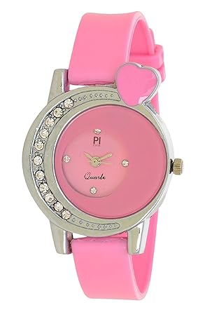 PIEXIM Analog Pink Dial Girls Watch - PI015