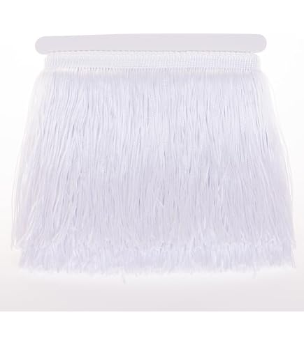 DÉCOPRO 4 (10cm) Long Solid Chainette Fringe Trim (Style# CF04) Lilac Purple #D7 (Light Lavendar Violet Purple) 11 Yards (33 ft/10m