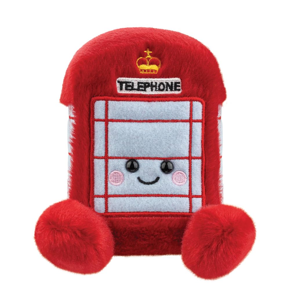 AURORA, 61569, Palm Pals Hattie Telephone Box, 5I, Soft Toy, Red and White
