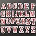 Mo Sheng Accessory 26pcs Embroidery 26 English Letters Patches Iron On/Sew On Applique for Clothes Backpacks T-Shirt Jeans Skirt Vests Scarf Hat Bag (Style 2)