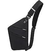 KUTQI Sling Bag Anti-Theft Crossbody Bag for Women Men Sling Backpack Multipurpose Travel Essentials Hiking Chest Bag Daypack