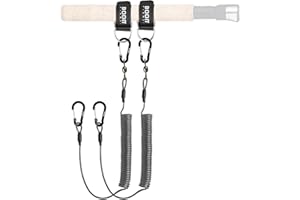 Booms Fishing T02 Fishing Pole Tether, Kayak Paddle Leash, Paddle Board Fishing Accessories, Heavy Duty Fishing Lanyard for Fishing Tools/Rods/Paddles