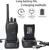 Winshope Long Range Walkie Talkies 2 Way Radio PMR446 Licence Free Earpiece Set view 4