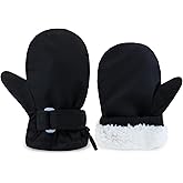 UAMOEI Toddler Snow Gloves Kids Waterproof Mittens Toddler Winter Gloves Boys Winter Baby Mittens Ski Glove Girl Mitten