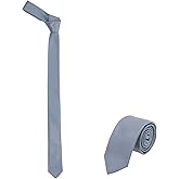 JNJSTELLA Men's Skinny 2" Solid Color Necktie Slim Tie