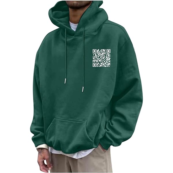QR Code Hoodies, Oh Shlt Rick Roll Scan Code Joke Winter Hoodie Design Comfortable Pullover For 10 thumbnail image