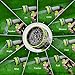 Homitt 100ft Expanding Garden Hose with Inner Latex Core and Solid Brass Connector, 9 Functions Spray Nozzle and Hose Holder for Expandable Lawn Hose-Black