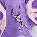 Hipiwe Baby Anti-Lost Backpack Butterfly Walking Safety Belt Harness Toddler Reins Strap with Leash (Purple)