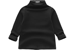 MODNTOGA Toddler Turtleneck Baby Girl Boy Long Sleeve Shirt Solid Color Mock Neck Shirt Knitwear Blouse Fall Winter Clothes