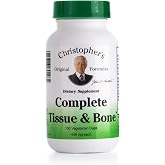 Christopher's Original Formulas Complete Tissue &amp; Bone Formula &ndash; 100 VCaps | Herbal Support for Bones &amp; Connective Tissue - Pack of 3