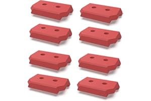 JILINWEI 8 Pcs Mounting Feet for Milwaukee Packout,Mounting Plate Feet Mount Adapter Compatible with Milwaukee Packout System,Red