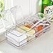 Clear Seasoning Box - 4 Piece Clear Spice Box Storage Container,band Cover and Spoon