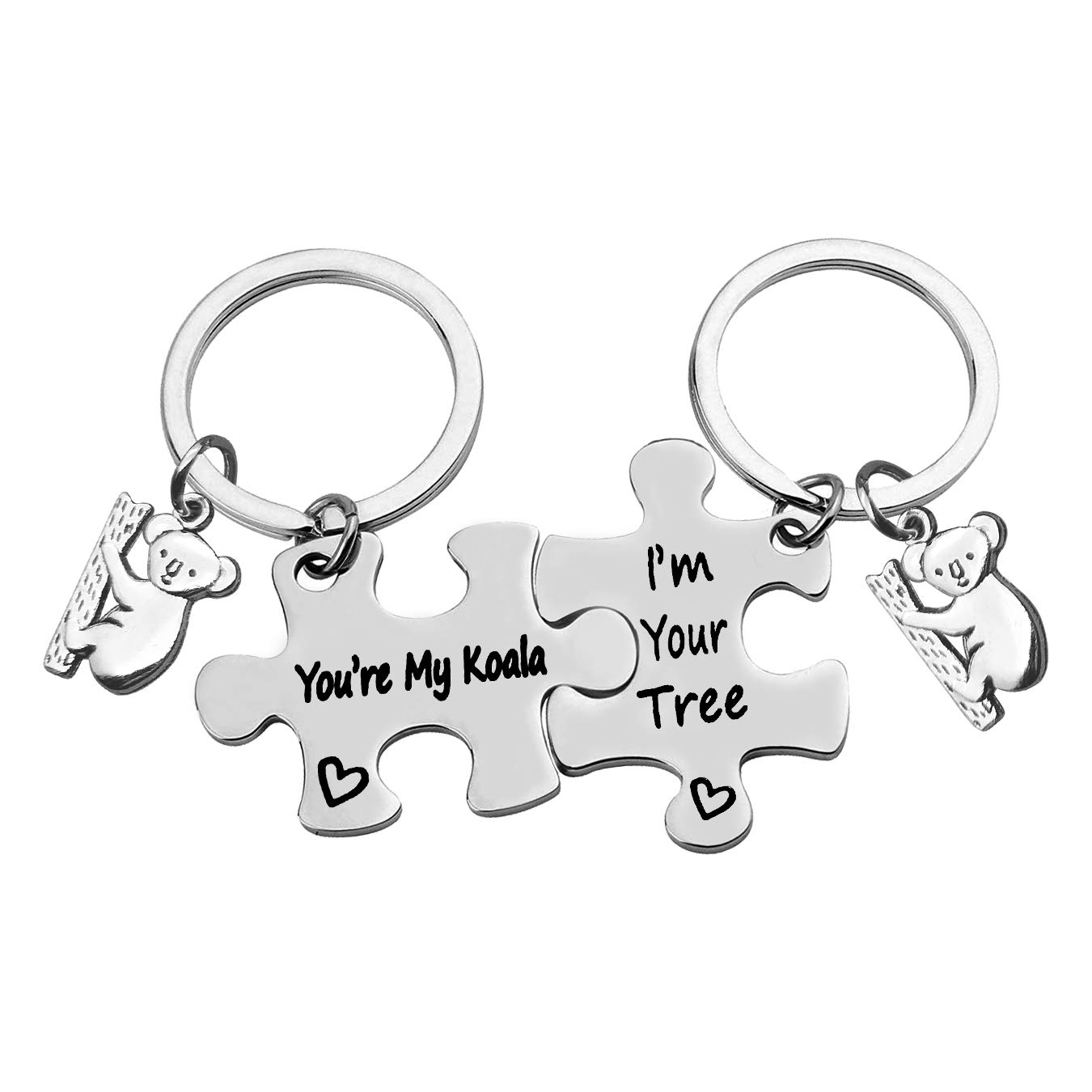 Valentine's Day Keyring Funny Koala Lover Keyring Gift Couple Keyring Keychain You’re My Koala Keyring Set Birthday Gift Wedding gift for Boyfriend Girlfriend Husband Wife Him Her