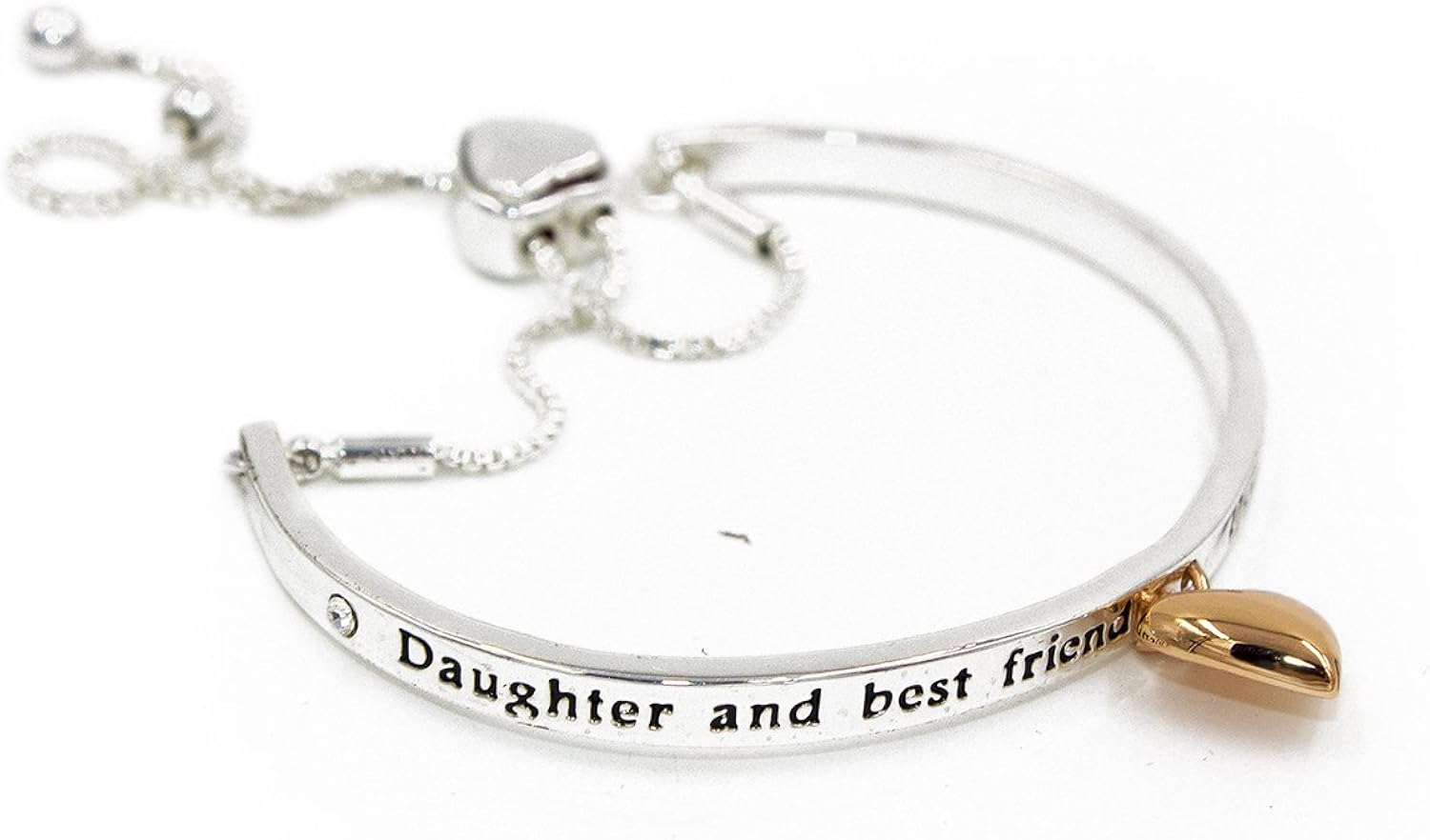 Daughter Charm Bracelet With Best Friend Sentiment Gift Amazon.co.uk