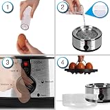 Duronic EB35 BK Electric Egg Boiler Steamer 7 Eggs Auto Shut-Off view 4