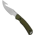 Kershaw Deschutes Skinner with Gut Hook Fixed Blade, 3.2 inch Full Tang D2 Stainless Steel Knife, Includes Sheath