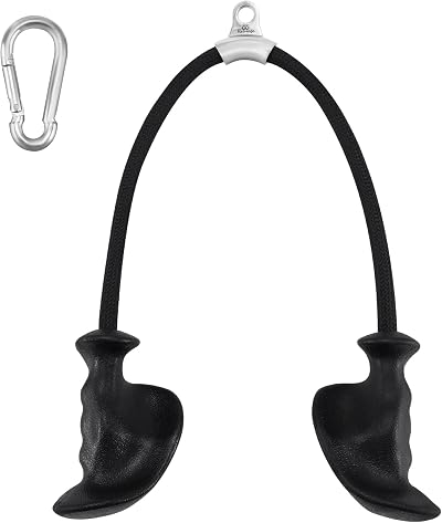 HXD-ERGO Tricep Rope Attachment 36 Inch Non-Slip Handles Cable Pulley