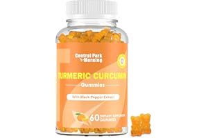 CENTRAL PARK MORNING Turmeric Curcumin Gummies, Dietary Supplement