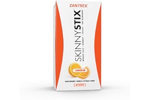 Zantrex SkinnyStix Energy Powder – Lose Weight, GLP-1, Appetite Suppressant, Boost Mood – 10 Calories – Yerba Mate, Coffee Bean – 30 Stix, Tangerine