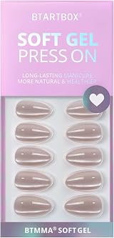 BTArtbox Press On Nails Short Almond Gel Tip 30Pcs 15 Sizes Aurora Cat Eye view 3