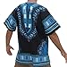 Makkrom Men's African Bright Dashiki Tribal Floral Shirt Variety