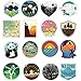 Vinyl Wilderness Nature Stickers Outdoors Hiking Camping Stickers Pack 50 Pcs Adventure Decals for Car Bumper Helmet Luggage Laptop Water Bottle