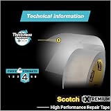 ScotchBlue Scotch Extremium Invisible Duct Tape 20 m x 48 mm Transparent view 7