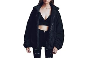 PRETTYGARDEN Women's Fashion Winter Coats Sherpa Fleece Faux Fur Shearling Oversized Trendy Jackets Warm Outerwear Clothing