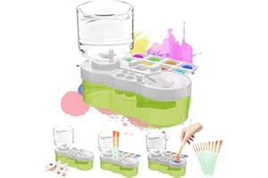 Paint Brush Cleaner Box, 10 Professional Artist Brushes Portable Acrylic Watercolour Brush Cleaning Kit, Art Supplies for Pai