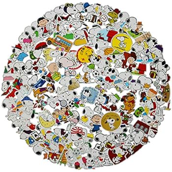 Cute Snoopy Stickers(100Pcs),Laptop and Water Bottle Decal Aesthetic Sticker Pack for Teens, Girls, Women Vinyl Stickers Waterproof (Snoopy)