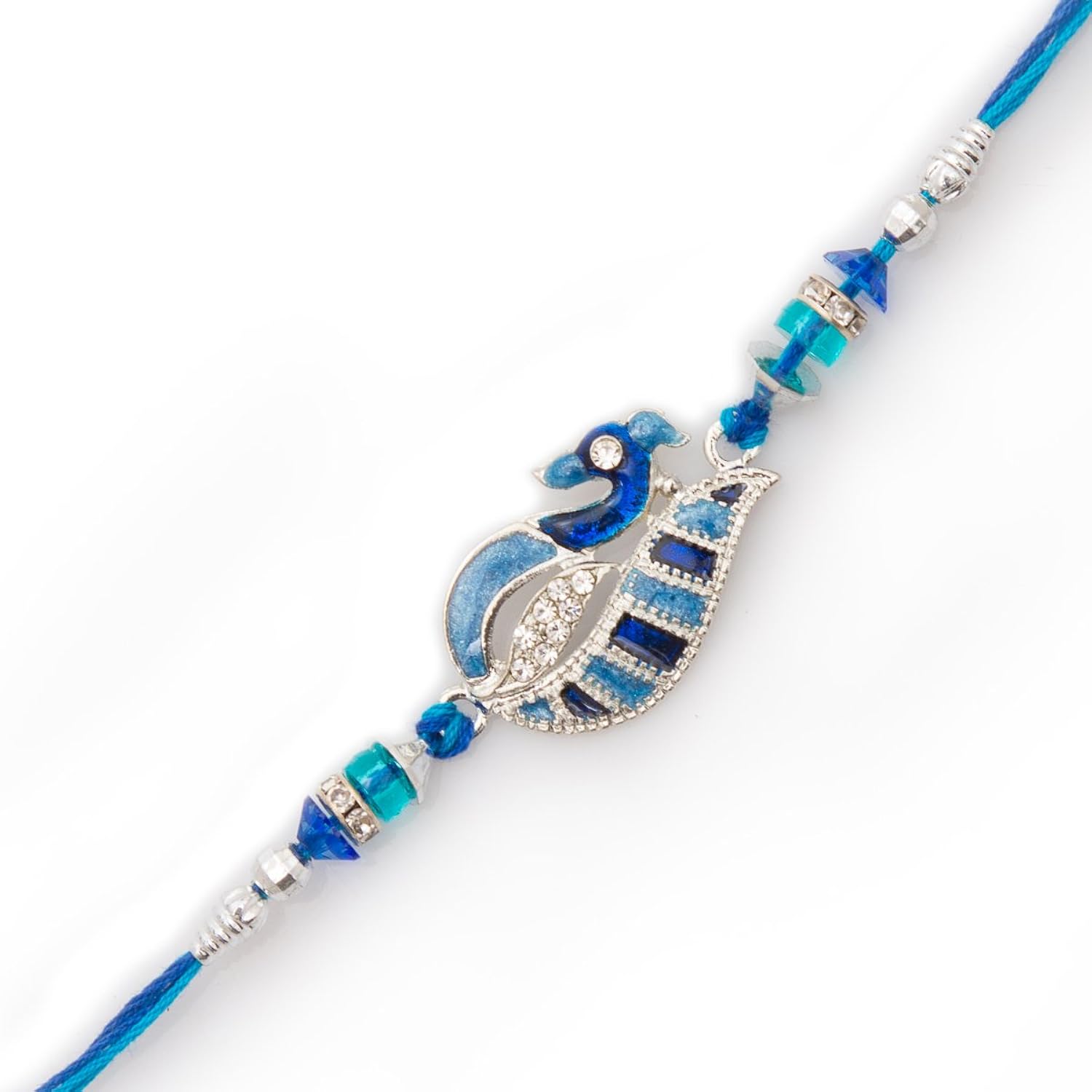 elegant peacock designer rakhi/band for beloved brother