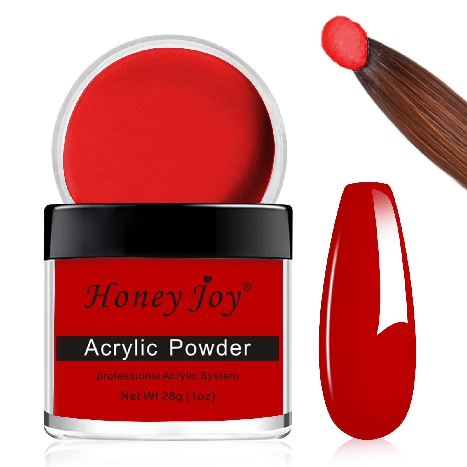 28g/box Acrylic Powder Professional White Clear Red Nude Acrylic Nail French Manicure Powder for Nail Extension Acrylic Nail System,HJ-NAP017 (No.7)