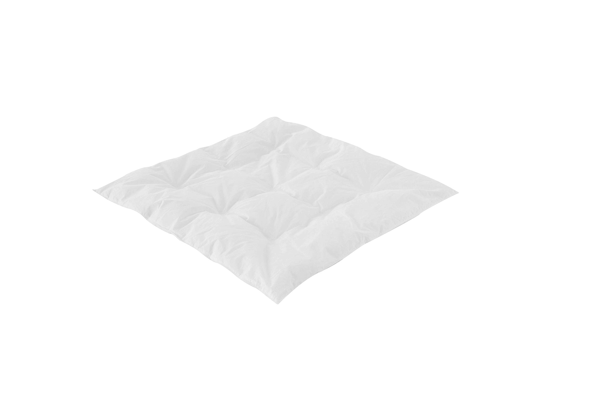 Träumeland T060562 Baby Blanket "Down Light" All-Season Duvet with 100% Down Filling Certified Downpass 80 x 80 cm White