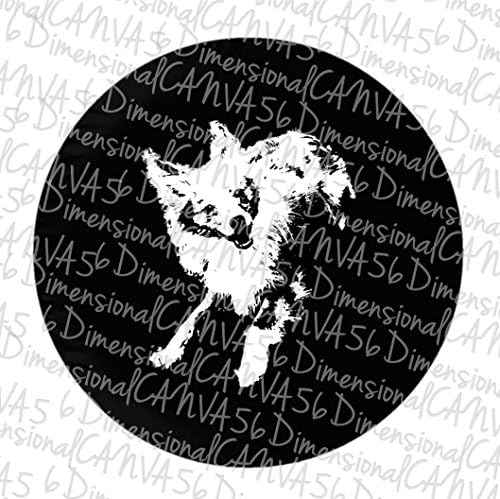 Pet Silhouette jeep tire cover