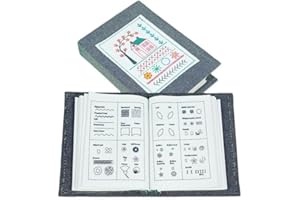 DIY Embroidery Stitch Book with 10 Pages for Hand Sewing and Linen Craft Enthusiasts, Spec: Only Book