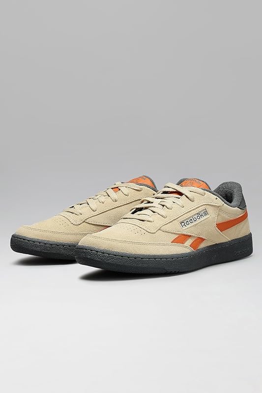Baskets Unisexe Club C Revenge Vintage - Beige Simple/Gris 5/Orange Rustique, 38,5 EU — photo 6 sur 8