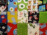 15 Fat Quarters Dr. Seuss 100% Cotton Quilt Fabric from Robert Kaufman Grinch Lorax Green Eggs Cat in the Hat Horton