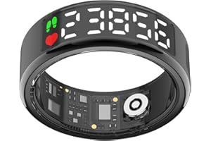 Kuinha Smart Ring, Fitness Tracker with Health Metrics Tracking, 50 Sports Modes, Sleep Analysis, IP68 Titanium, 7-Day Battery(Black 9#)4.4 out of 5 stars 33$16.99