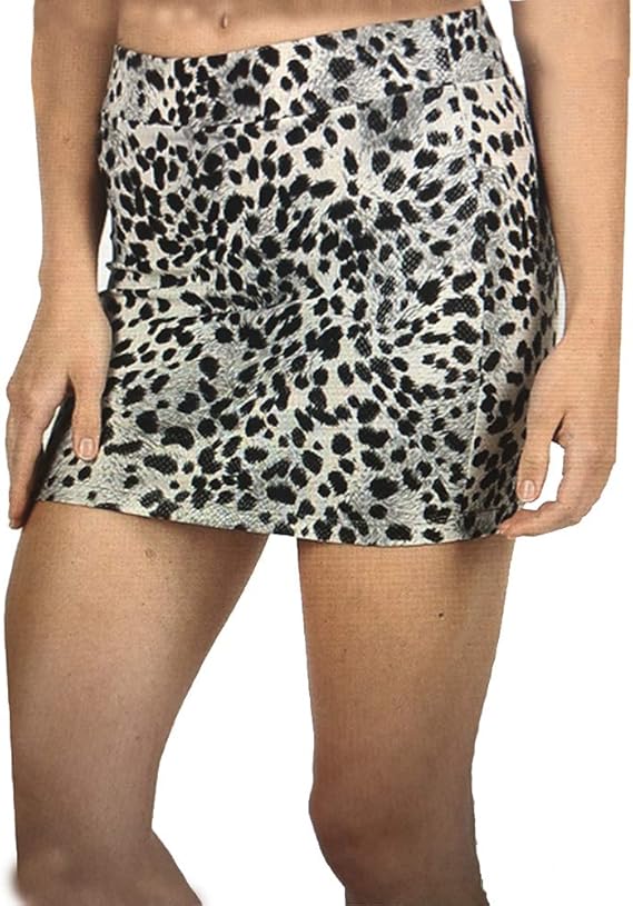 leather leopard print skirt