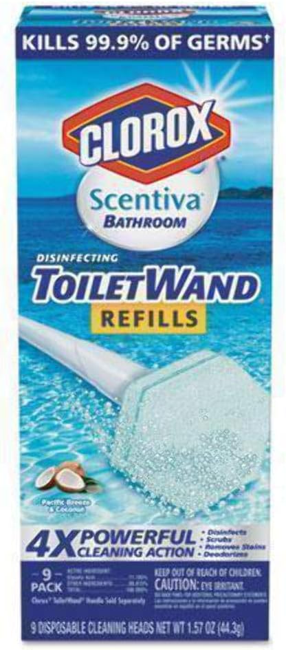 CLO31932PK - Clorox Scentiva Disinfecting ToiletWand Refills