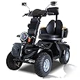 Heavy Duty Mobility Scooters for Seniors & Adults 500lbs Capacity - Electric Powered Wheelchair Device -All Terrain Off Road Mobility Scooter for Travel, USB Charger Port Remote Key (1000W Motor)