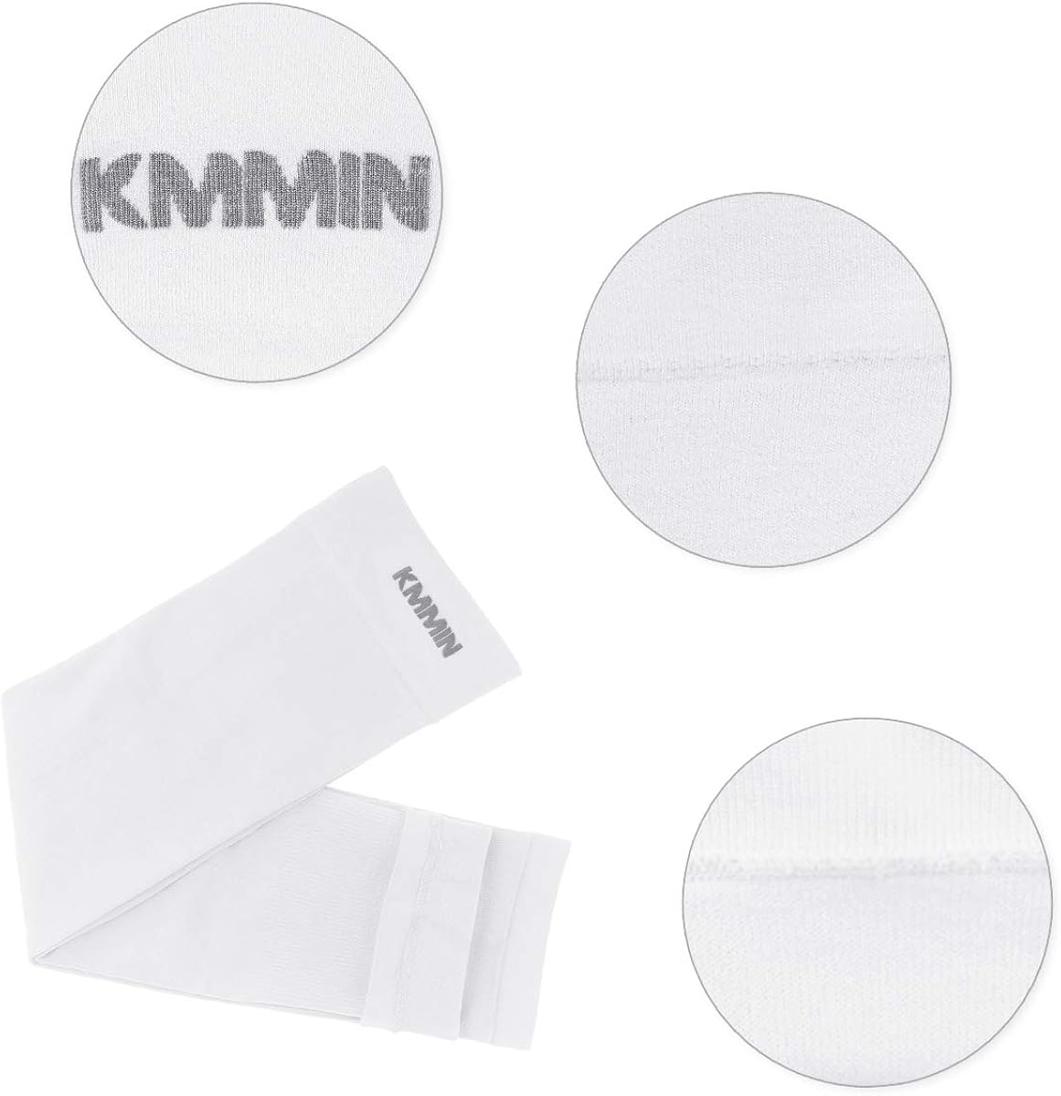 KMMIN Arm Sleeves UV Protection for Driving Cycling Golf Basketball Warmer Cooling UPF 50 Sunblock Protective Gloves for Men Women Adults Covering Tattoos, Black/White/Orange/Navy: Clothing