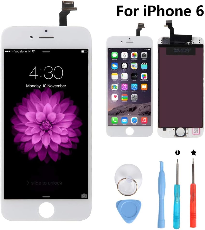 New Sign iPhone 6 4.7 Inch Screen Replacement LCD Digitizer Full Assembly Kit (iPhone 6 White)