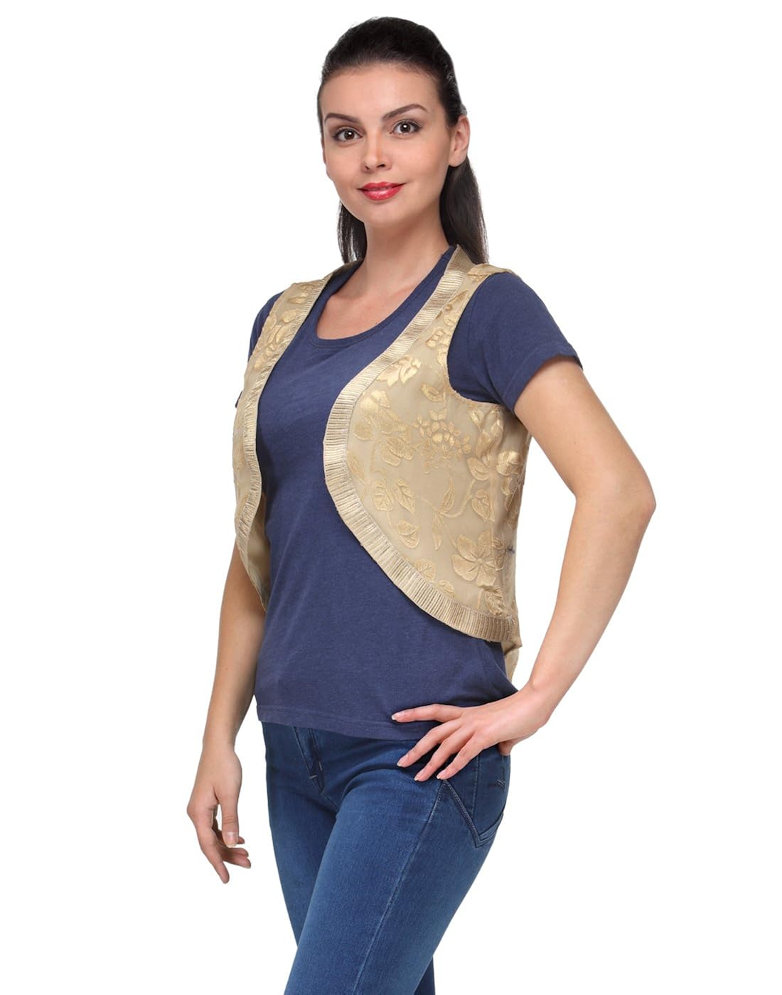 natty india gold brasso printed koti